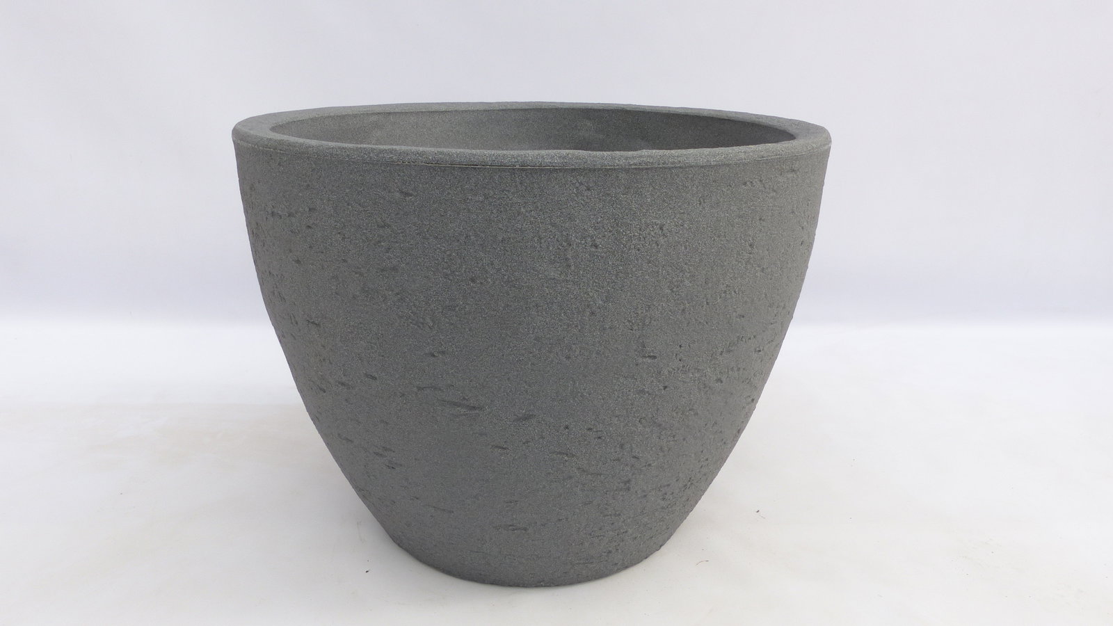 Pflanzkübel Betonoptik, rund Ø 80cm grau, Pflanztopf Blumentopf Kübel XXL groß