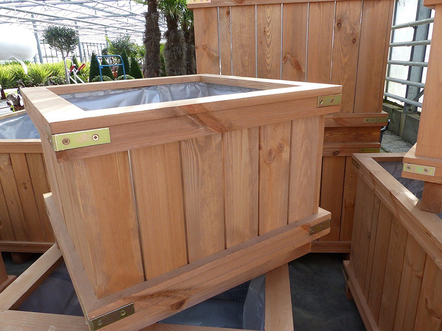 Holzkübel XXL Pflanzkübel Holz Premiumqualität, div. Größen, Pflanztopf