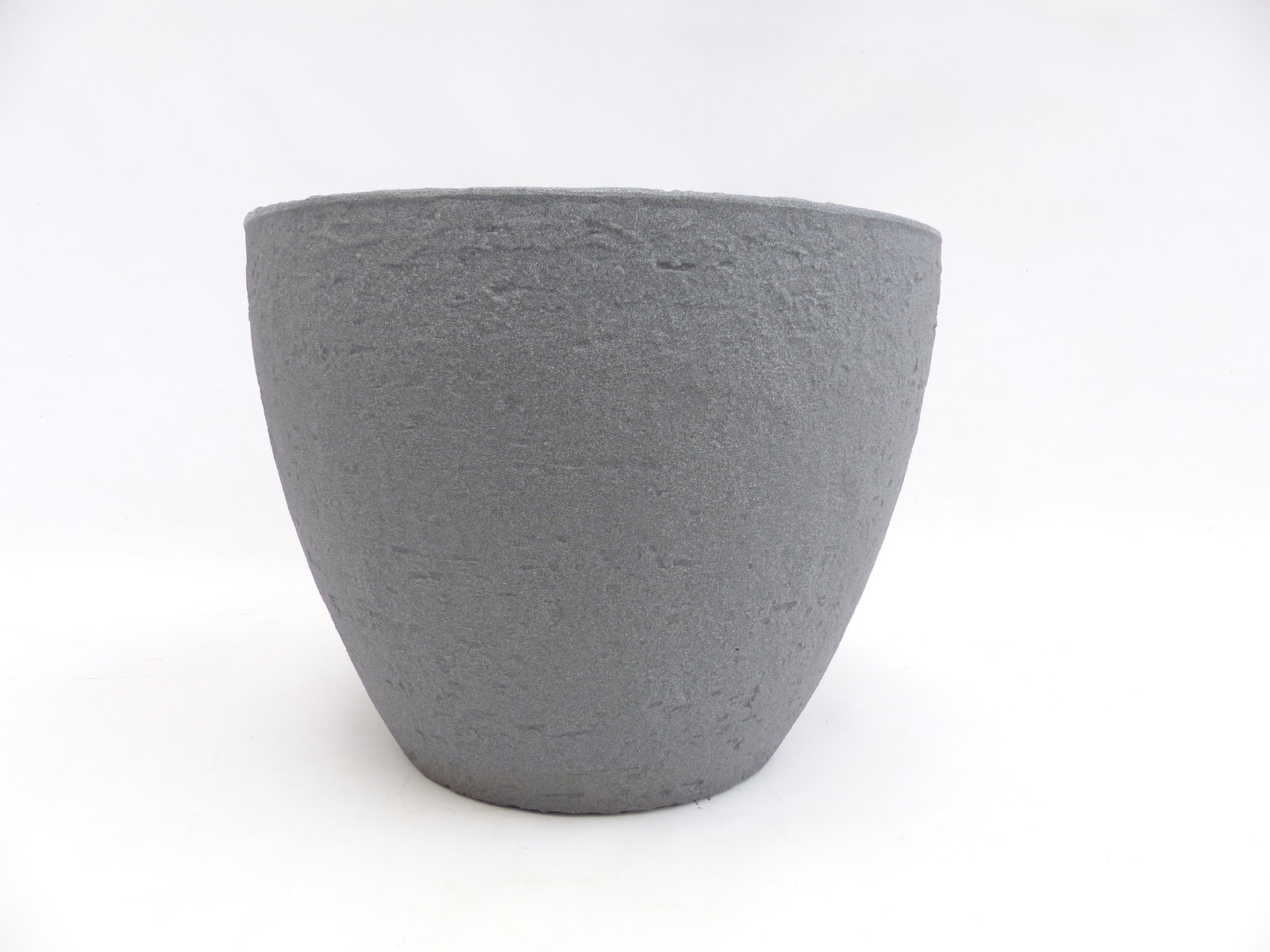Pflanzkübel Betonoptik, rund Ø 48 cm grau, Pflanztopf Blumentopf Kübel XXL groß