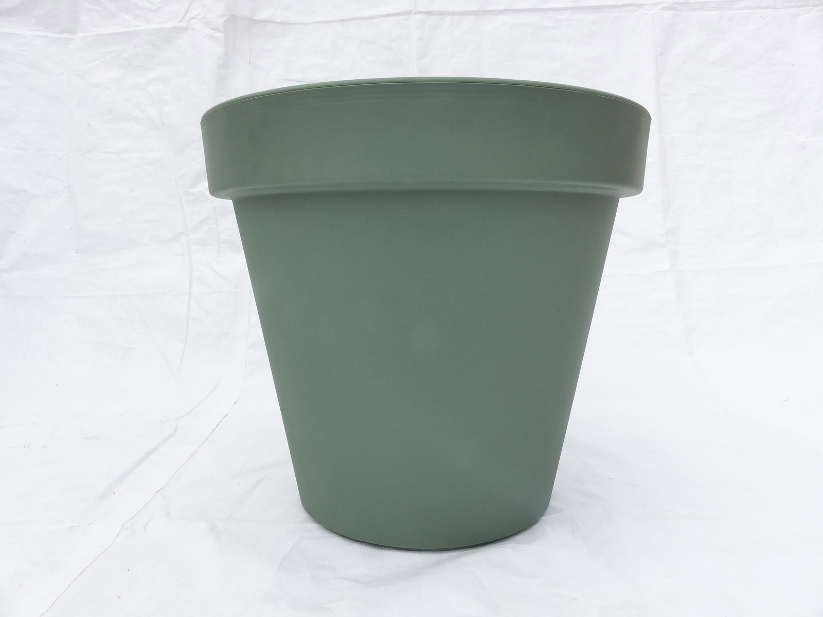 Pflanzkübel E&K, olivgrün, rund Ø 60 cm, Pflanztopf Blumentopf Kübel XXL groß outdoor indoor