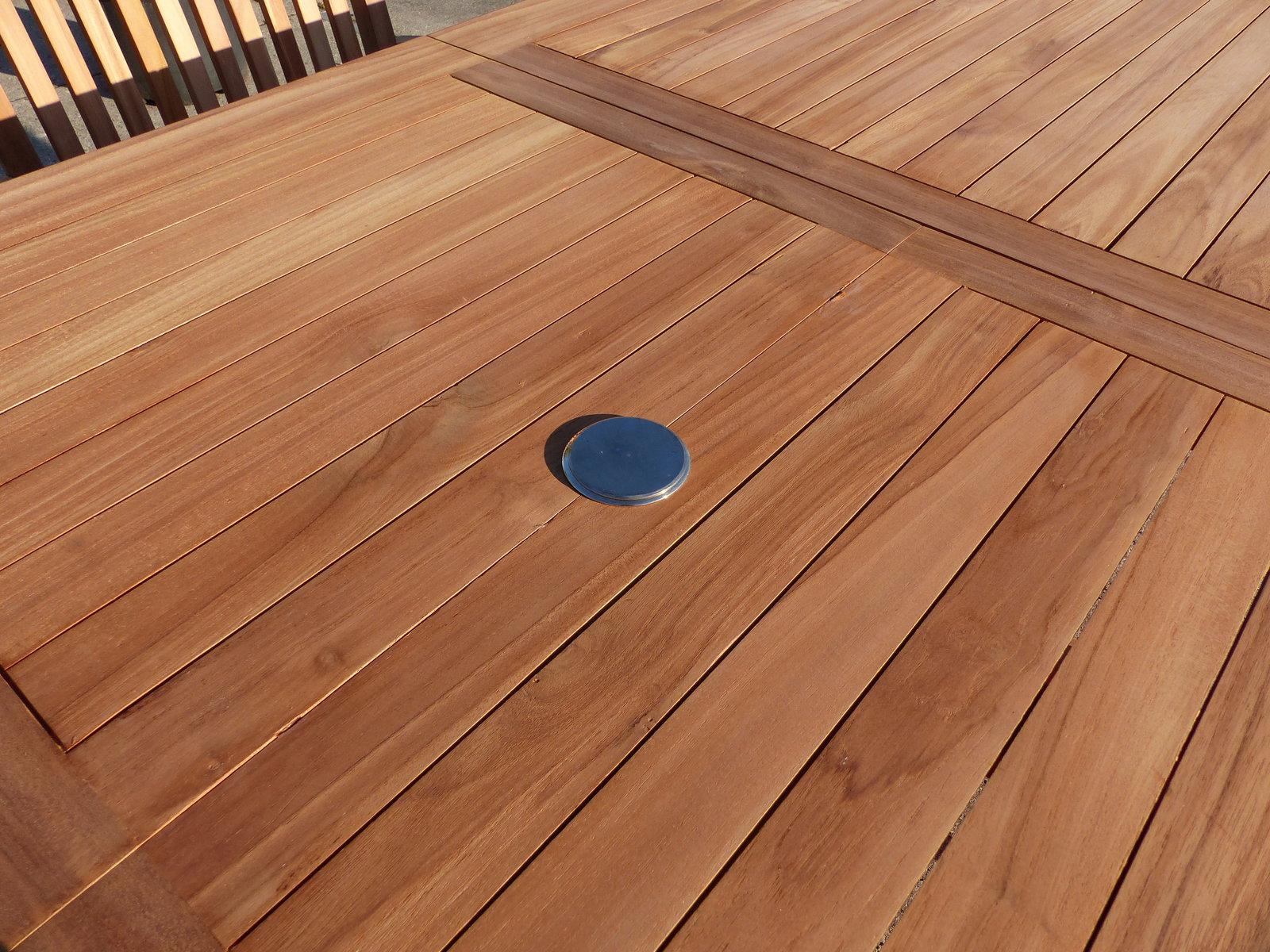 Teak Gartentisch Ausziehbar 180-240 x 100 cm Massivholz - Rechteckiger Esstisch Garten Terrasse , Höhe 78 cm