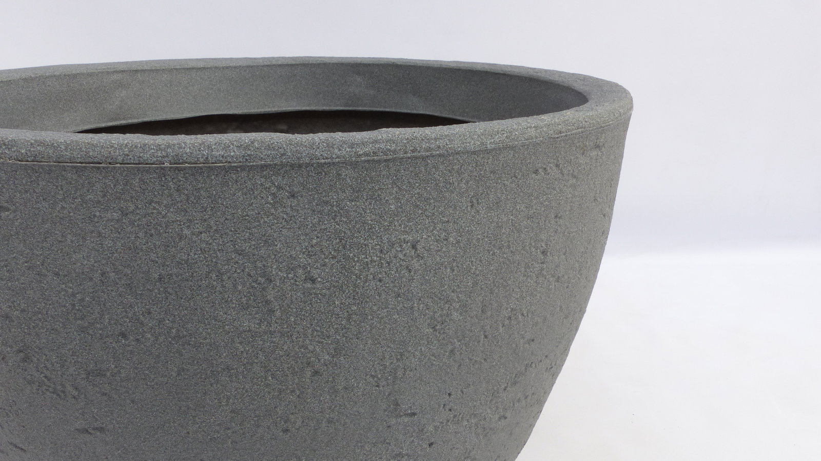 Pflanzkübel Betonoptik, rund Ø 80cm grau, Pflanztopf Blumentopf Kübel XXL groß