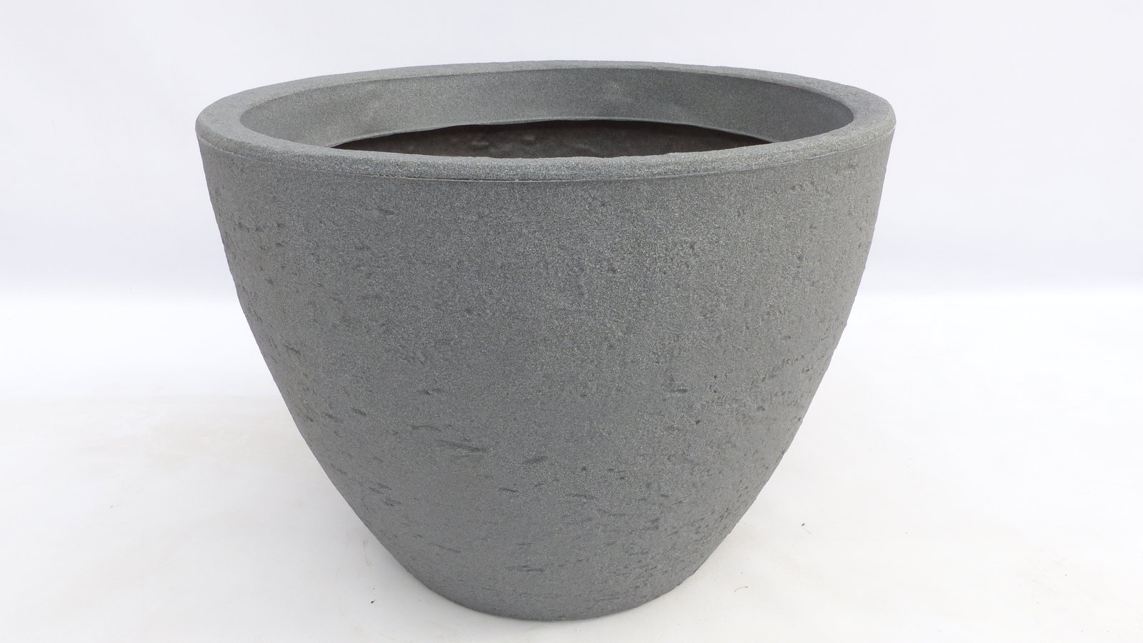 Pflanzkübel Betonoptik, rund Ø 80cm grau, Pflanztopf Blumentopf Kübel XXL groß