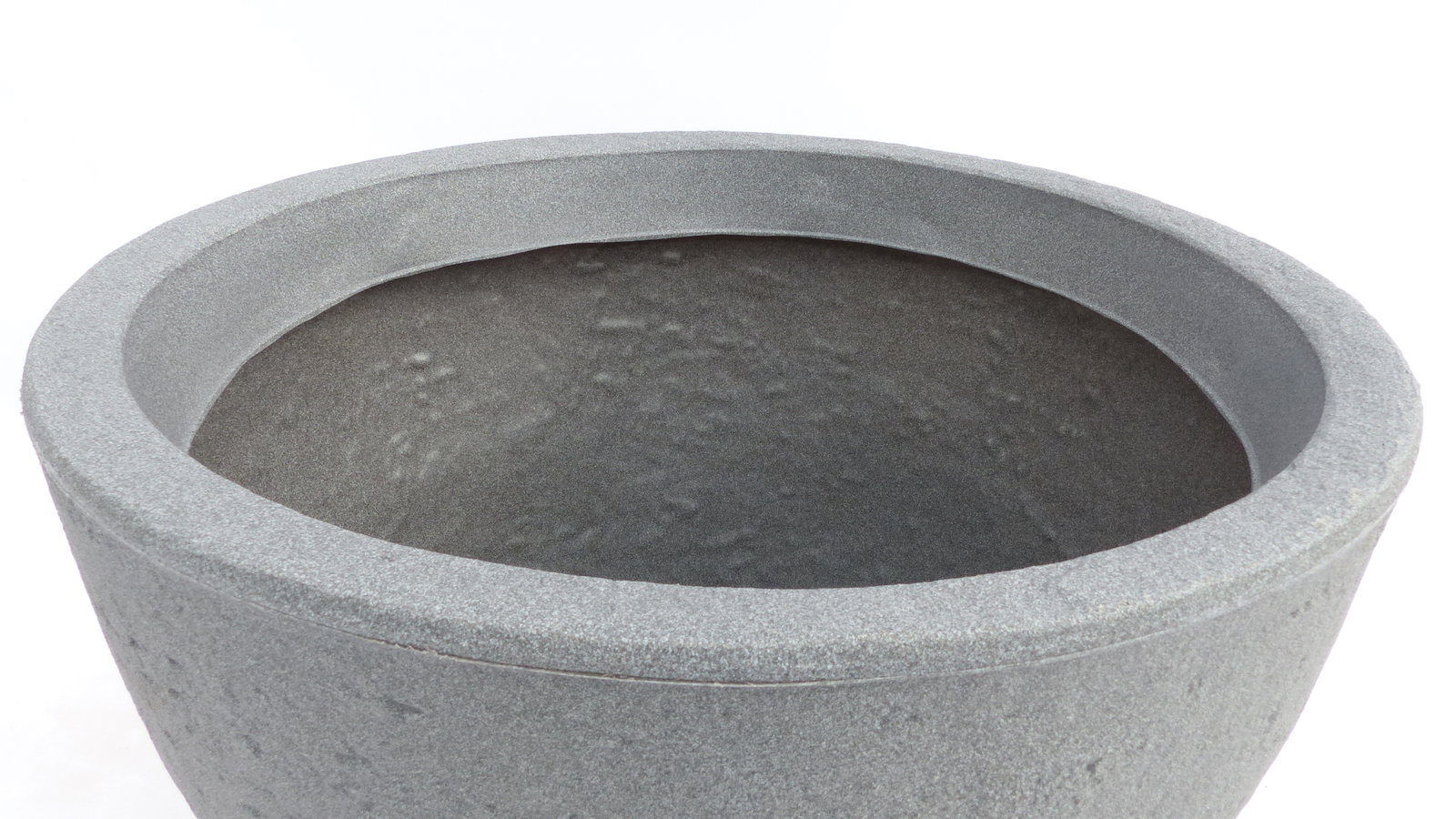 Pflanzkübel Betonoptik, rund Ø 80cm grau, Pflanztopf Blumentopf Kübel XXL groß