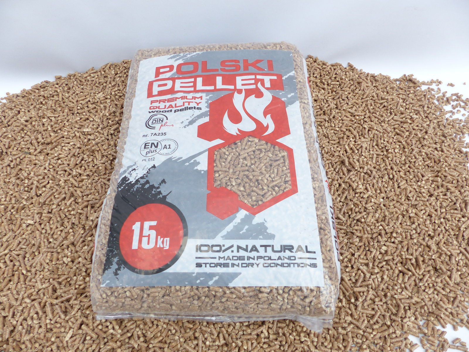 Holzpellets 6 mm 15 kg Pellets mit hohem Heizwert & geringem Ascheanteil Energie Heizung Brennstoff