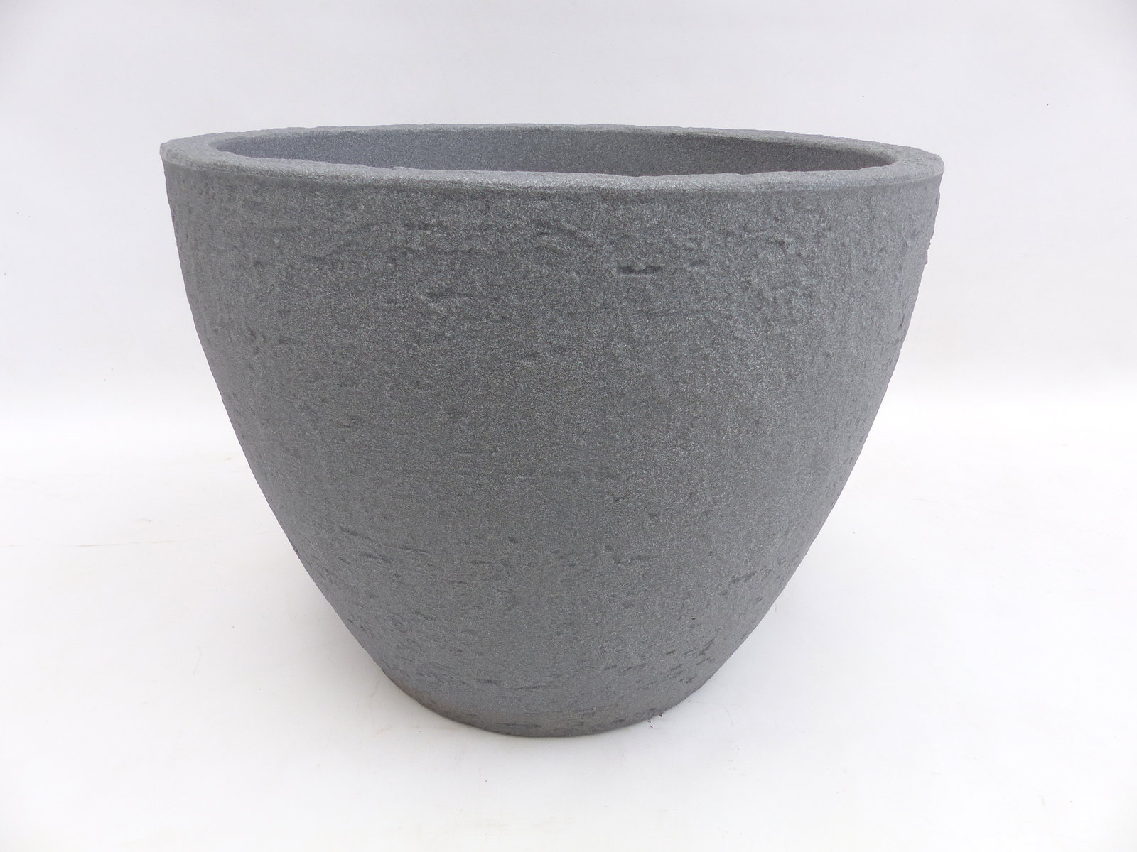 Pflanzkübel Betonoptik, rund Ø 48 cm grau, Pflanztopf Blumentopf Kübel XXL groß