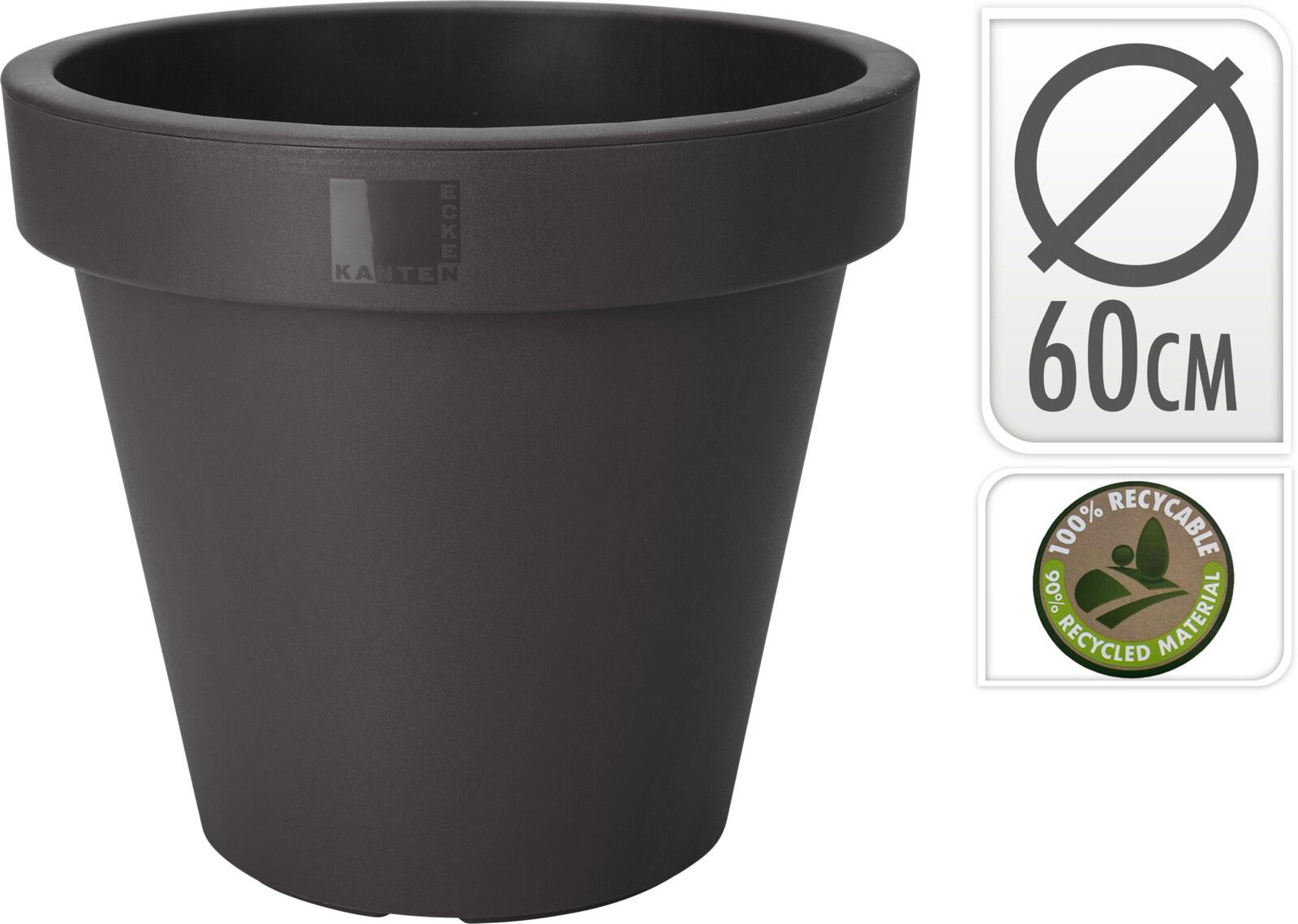 Pflanzkübel E&K rund Ø 60 cm