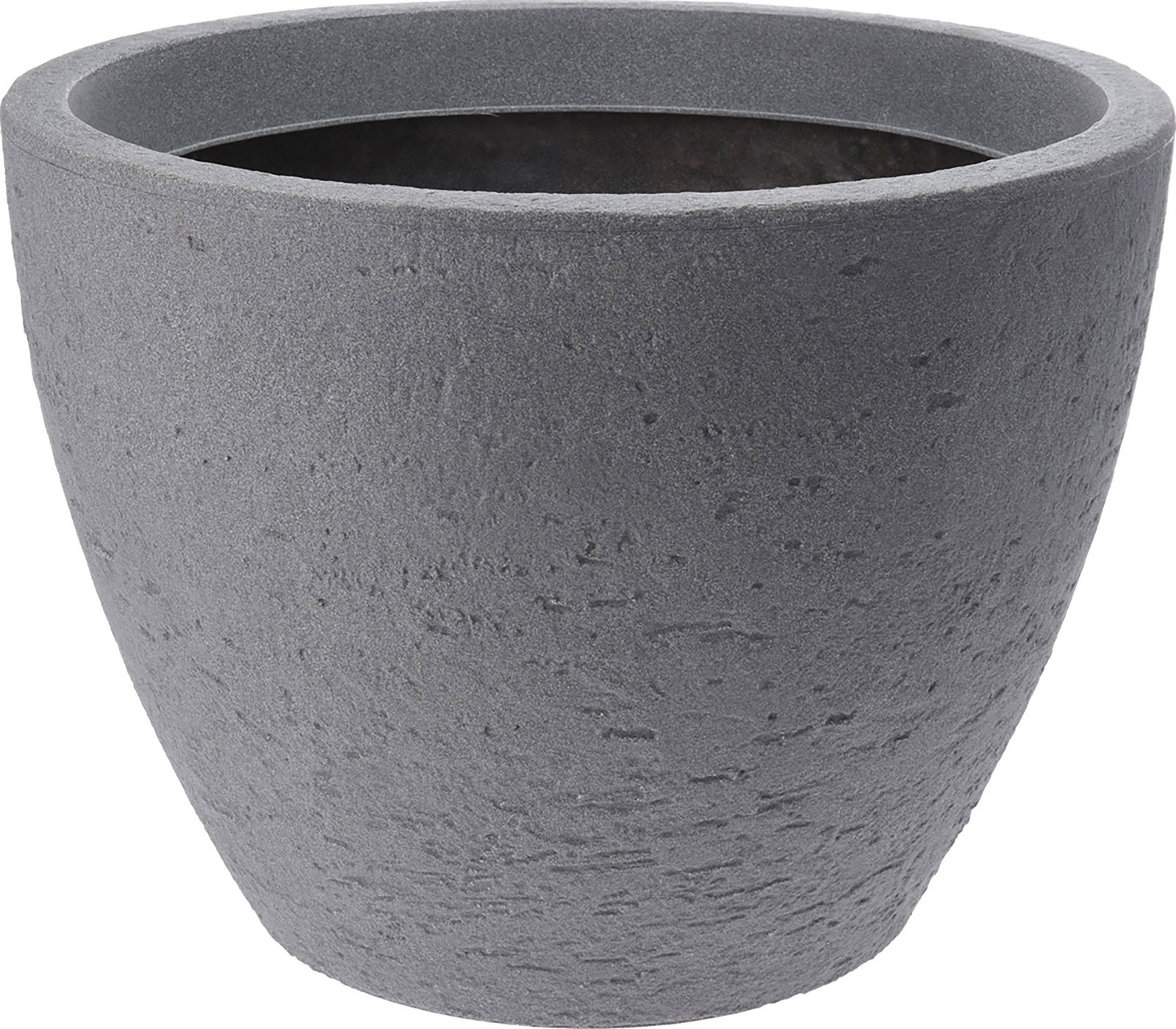Pflanzkübel Betonoptik, rund Ø 80cm grau, Pflanztopf Blumentopf Kübel XXL groß