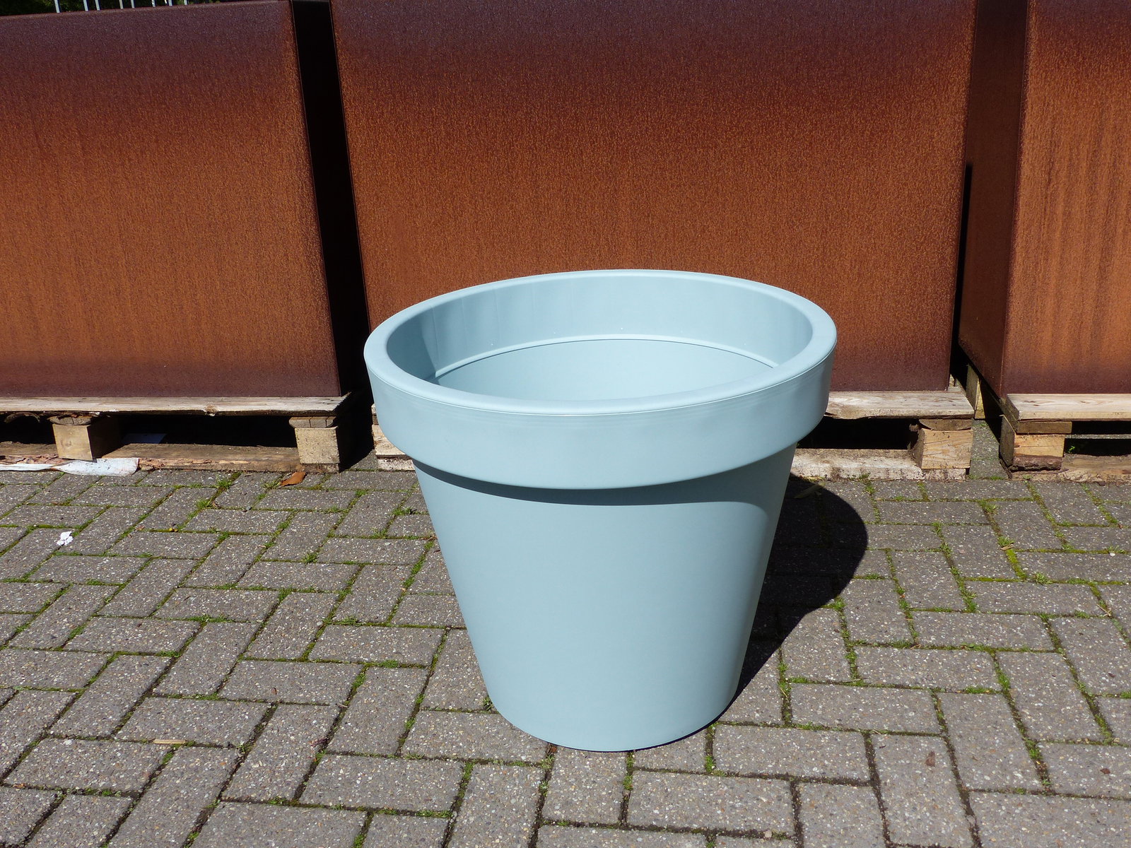 Pflanzkübel E&K, mint, rund Ø 60 cm, Pflanztopf Blumentopf Kübel XXL groß outdoor indoor