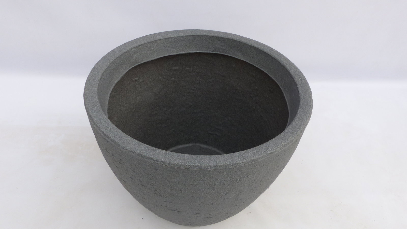 Pflanzkübel Betonoptik, rund Ø 80cm grau, Pflanztopf Blumentopf Kübel XXL groß