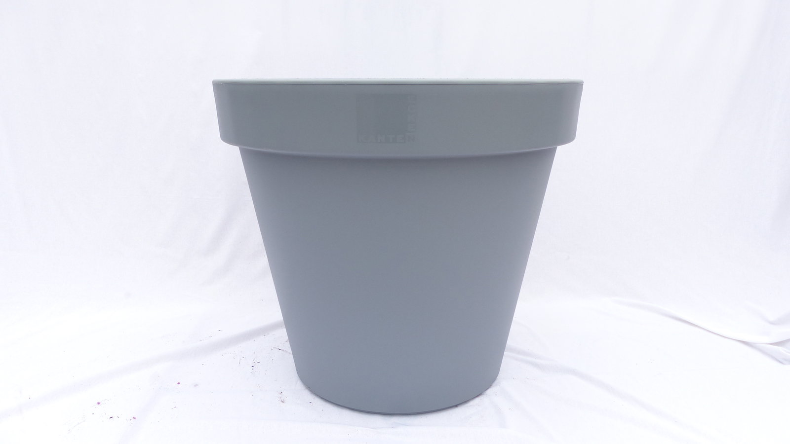 E&K Übertopf grau Ø 80 cm Pflanztopf Blumentopf Pflanzkübel "Ecken und Kanten" Kübel XXL groß