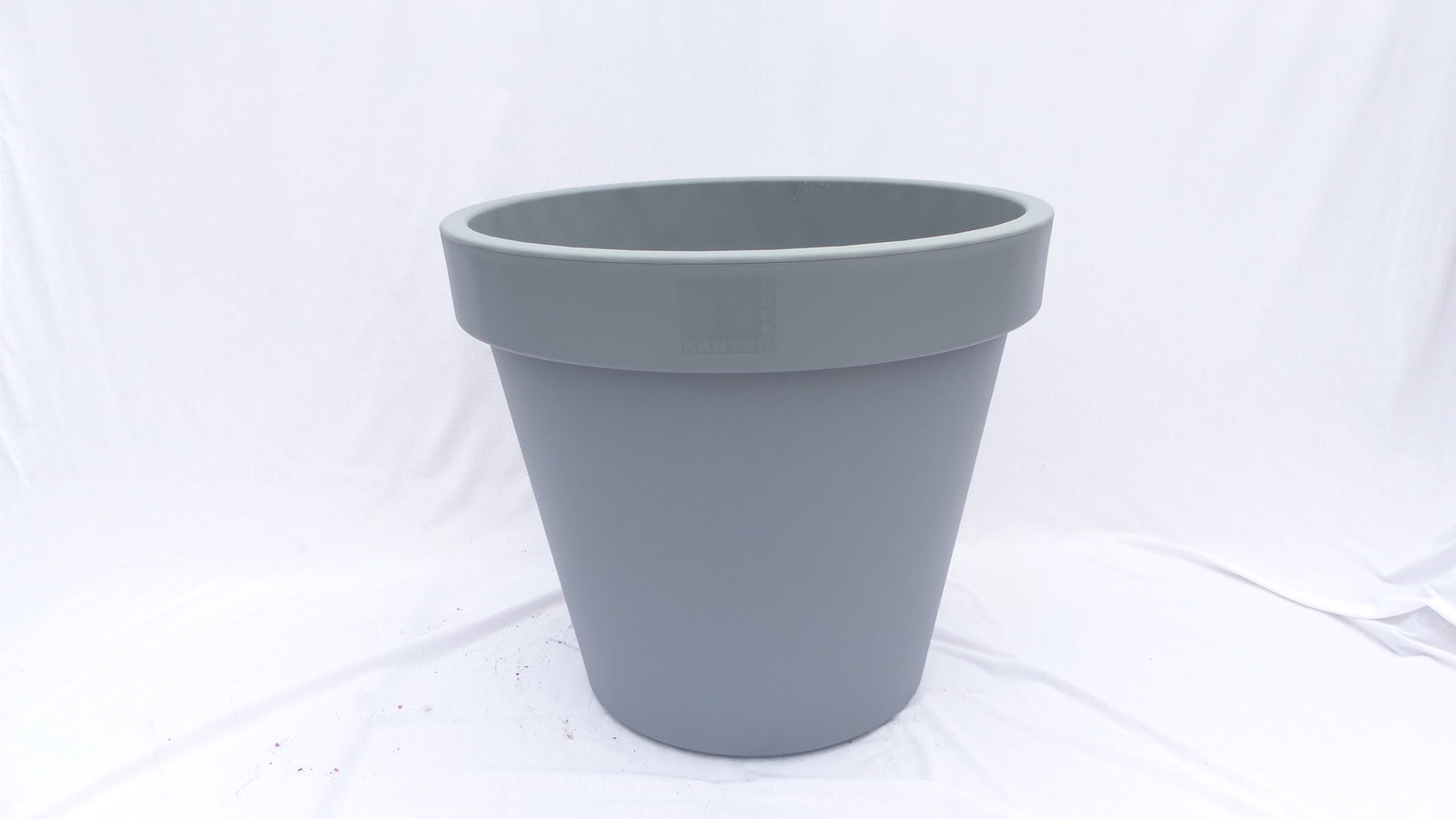 E&K Übertopf grau Ø 80 cm Pflanztopf Blumentopf Pflanzkübel "Ecken und Kanten" Kübel XXL groß