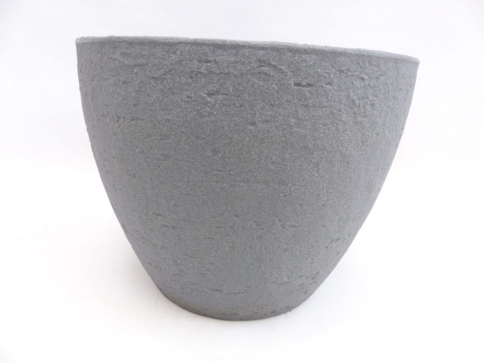 Pflanzkübel Betonoptik, rund Ø 48 cm grau, Pflanztopf Blumentopf Kübel XXL groß