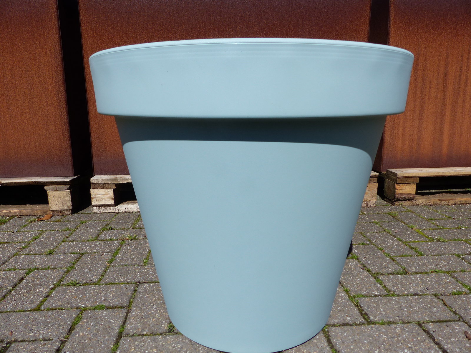 Pflanzkübel E&K, mint, rund Ø 60 cm, Pflanztopf Blumentopf Kübel XXL groß outdoor indoor
