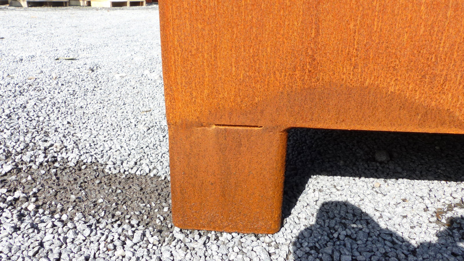 Cortenstahl Pflanzkübel 90x90x60 Rostkübel Rost Stahl Kübel Blumenkübel XXL